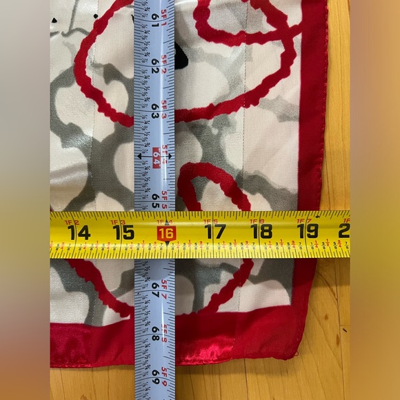 π1950s-Themed Girls Decorating Christmas Tree Scarf | Festive | Oblong 19βx69β - Picture 12 of 17